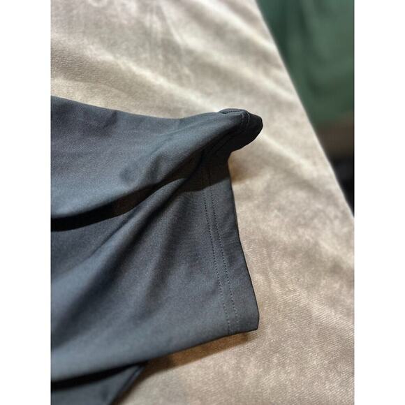 And1 Polo Shirt Men's Size Large Black Collared‎ Knit Yellow Logo - Picture 3 of 6